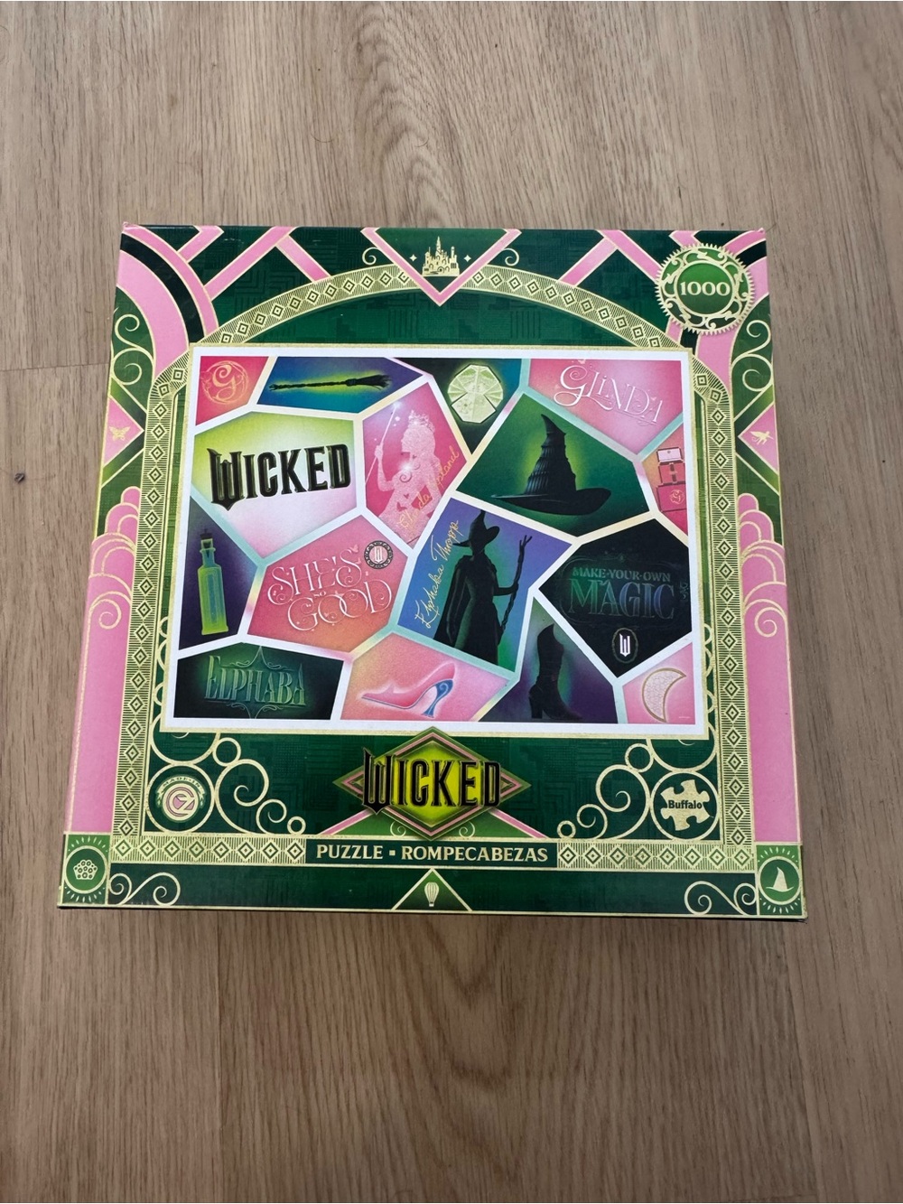 Wicked 1000-Piece Jigsaw Puzzle – Buffalo Games – New/Unused – Elphaba & Glinda